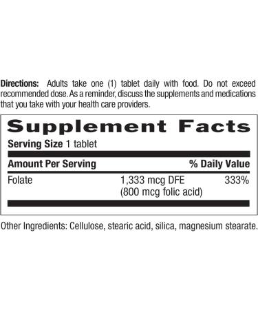 Country Life Folate 800 mcg (Folic Acid) Supports Healthy Cell Development & Heart Health Prenatal Support for Women 100 Tablets Certified Gluten-Free Vegetarian Kosher - Buy Online on GoSupps.com