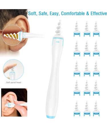 23Pcs Q-Grips Spiral Ear Wax Removal Tool Kit - Earwax Remover, Syringe, Silicone Cleaner, Bamboo Pick - Ear Irrigation Cleaning Set - Buy Online on GoSupps.com