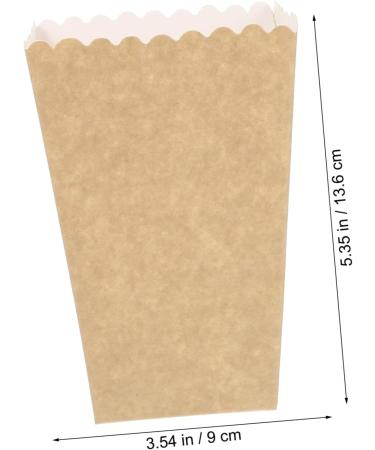 ABOOFAN 300 Pcs Cardboard Popcorn Dessert Bowls Charcuterie Cups Paper Cones for Food Popcorn Containers Movie Night Popcorn Bowl Square Disposable Trays Party Candy Cartons Mini Lunch Bag As Shownx6pcs mediumx6pcs - Buy Online on GoSupps.com