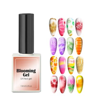 Gel - 15ml bloom effect glaze clear spread for stunning designs | non chic gloss finish manicure kit decorations