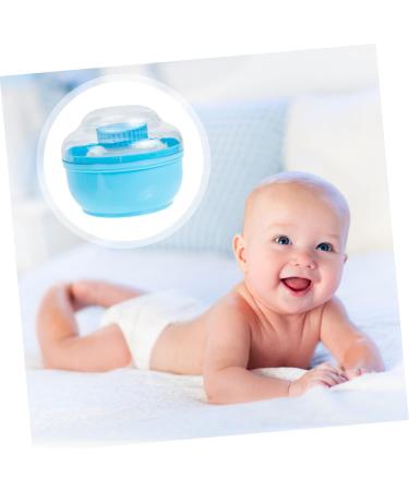2 Sets Powder Puff Box Makeup Powder Puff Baby After- Talcum Powder Puff Body Nursing Supplies Child 10x10cm Blue - Buy Online on GoSupps.com