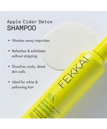 FEKKAI Apple Cider Detox SHAMPOO Deep cleansing for hair and scalp sulfatefree detox shampoo for all hair types 250 ml bottle 250 ml - Buy Online on GoSupps.com