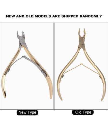 Stainless Steel Nail Cuticle Nipper Clipper Harder Skin Scissor Nail Manicure Tool Gold Flexible Control Toenail Pliers Suitable for Home Nail Salon Use - Buy Online on GoSupps.com