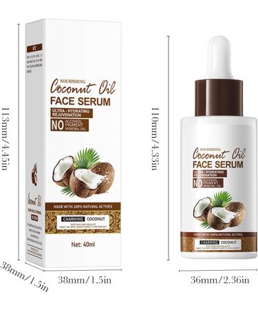 S rum intensif l'huile de coco l'huile de noix de coco - Cr me miracle anti-rides et hydrate - Soin intensif pour peaux s ches - Soin en profondeur pour une peau clatante - Apaise et lisse pour - Buy Online on GoSupps.com