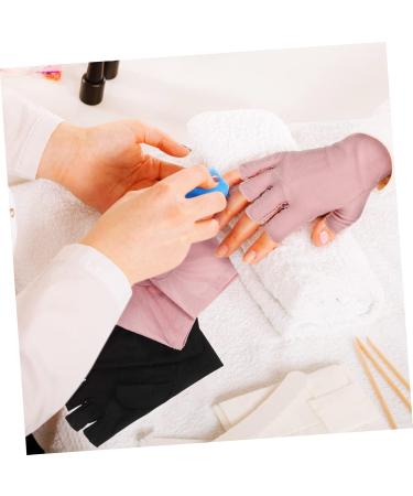 SOESFOUFU 2 Pairs UV Gloves Nail Art Accessory Nail Gloves Gloves for Gel Nails Nail Art Supplies Nail Fingerless Gloves Manicure Gloves UV Rays Gloves - Buy Online on GoSupps.com
