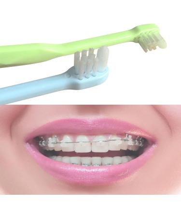 4-Piece Tuft Toothbrush Set - Jaw-Friendly Compact Interdental Brushes for Braces & Dental Implants | Style A - Buy Online on GoSupps.com