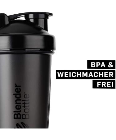 BlenderBottle Classic Shaker 820ml - BPA Free Protein & Water Bottle with Blender Ball - Perfect for Fitness & Nutrition - Buy Online on GoSupps.com