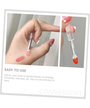 Mipcase 16 Pcs Silicone Lip Brush Set - Portable Lip Makeup Tool with Lid for Perfect Lipstick Application - Buy Online on GoSupps.com