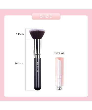 Jessup Kabuki Foundation Brush - Professional Synthetic Makeup Brush for Flawless Application - Black B069-080 - Buy Online on GoSupps.com