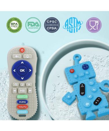 Myvikcar Remote & Robot Teethers + 4 Silicone Toy Safety Straps - Buy Online on GoSupps.com