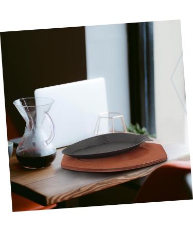 Zerodeko Fajita Serving Platter Sizzle Griddle Roasting Grill Pan Shrimp Grill Pan Money Flower Pot Grill Fajita Server Steak Pan Roasting Pan Roasting Cooking Pan Bakeware Cooking Pot Iron - Buy Online on GoSupps.com