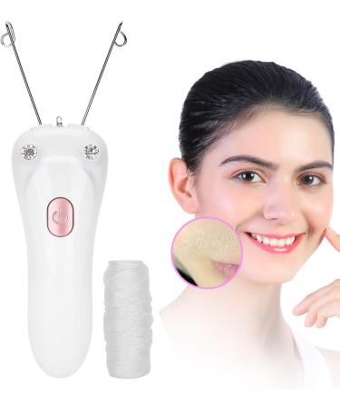 Electric Body Facial Hair Remover Thread Hair Remover Cotton Thread Epilator for Women Threading Device Physical Hair Removal Tool for Facial Lip Chin Cheeks Whole Body (Pink) - Buy Online on GoSupps.com
