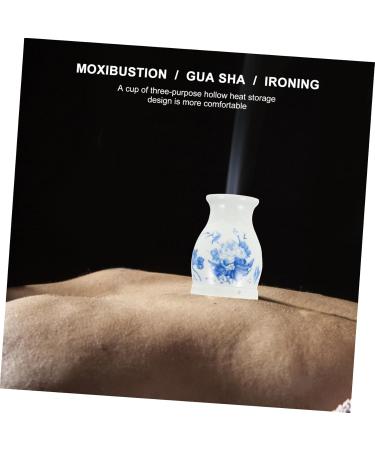 FRCOLOR 2 STK Moxibustion Cup - Premium Ceramic Health Tool for Gua Sha & Body Care | International Shipping - Buy Online on GoSupps.com