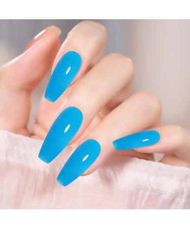  Kaxenig Colored Gel Nail Kit | Glow-in-the-Dark Gel for Women - 6 Long-Lasting Shades Glitter Extensions Manicure for Women and Girls - Buy Online on GoSupps.com