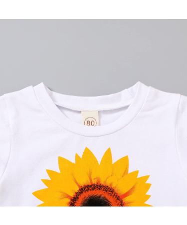 YOUNGER TREE Toddler Baby Girls Watermelon T-shirt + Linen Shorts Set 4 years Sunflower - Buy Online on GoSupps.com