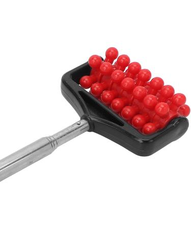Adjustable Telescopic Back Massage Roller - Relief for Muscle Fatigue & Pain | Portable Manual Massage Device for Men & Women (22cm-59cm Red) - Buy Online on GoSupps.com