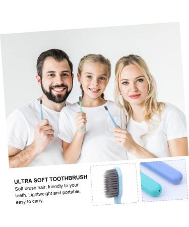 Gatuida 6 STK Gum Care Natural Toothbrush Set Eco-Friendly Adult Toothbrushes with Travel Case & Wheat Box for International Shipping - Buy Online on GoSupps.com