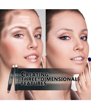 Buy 2-in-1 Highlight Contour Stick | Waterproof Matte Face Concealer - Highly Pigmented - International Shipping Available - Buy Online on GoSupps.com
