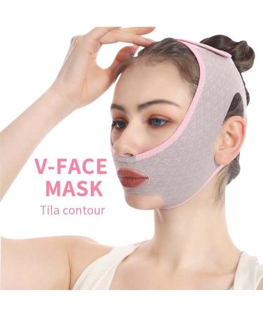 Chin Lifting Bands | Face Slimming V Shaped Lifting Bands Breathable Adjustable Lift Bandage Reusable Fits Different Face Shapes for Men and Women - Buy Online on GoSupps.com