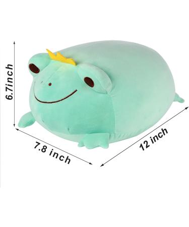 JUNERAIN Super Soft Frog Plush Stuffed Animal - 30cm Mint Green Hugging Pillow for Kids - Cute & Adorable Frog Plushie Toy - Buy Online on GoSupps.com