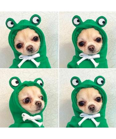 Xiaoyu Frog Pet Costume - Fun Fleece Hoodie for Dogs - Halloween & Christmas Cosplay - Puppy Overall Litterwear (L) - Buy Online on GoSupps.com