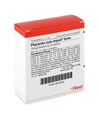 PLACENTA SUIS Injeel forte ampoules 10 pcs