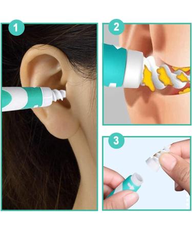 OUTTEEY Spiral Ear Wax Removal - Safe Silicone Earwax Remover with 16 Tips - Buy Online on GoSupps.com