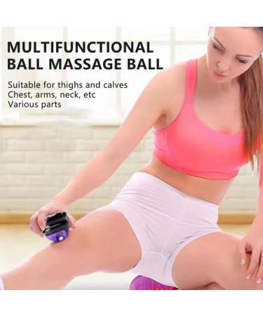 Muscle Relaxation Fitness Balls - Smooth Surface Deep Tissue Massage - Easy to Clean Purple Ball - Buy Online on GoSupps.com