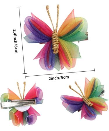 Beaupretty 24 Pairs Butterflies Hair Clips for Butterfly Hair Accessories Girl Bows Butterflies Hair Barrettes Hair Pin Hair Clips Mini Small Metal Issue Card Braided Child - Buy Online on GoSupps.com