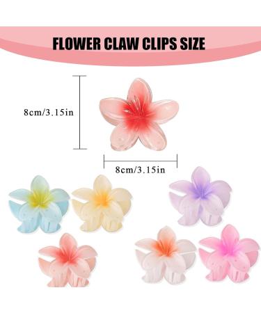 6 Pcs 1.6"Flower Claw Clips Non Slip Hair Claw Clips Flower Hair Clips for Thick Hair Large Cute Hair Claw Accessories for Women Girls Thick Thin Hair Strong Hold Hair Jaw Clips - Buy Online on GoSupps.com