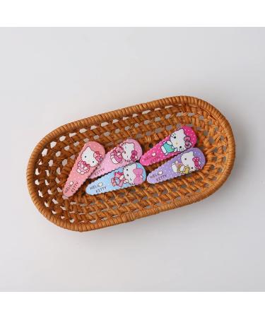 Hello Cat Hair Clips - Cute Metal Snap Barrettes for Girls & Women (5 Pieces) | Hair Accessories Gift - Buy Online on GoSupps.com
