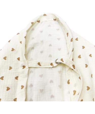 SHCHME Nursing Cover Muslin Cotton Soft & Breathable Breastfeeding Cover for Multi-Use Car Seat & Stroller - Beige - Buy Online on GoSupps.com