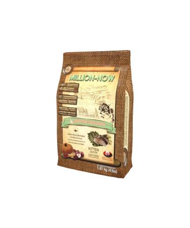 NPN Million-Now Dry Cat Food for Kitten Salmon Meal & Menhaden Fish Meal Formula - 1.81 kg (4 lb)