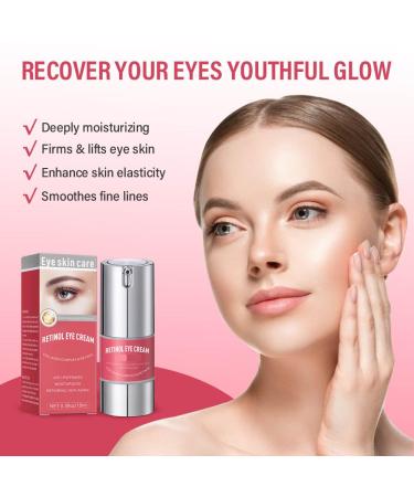 Retinol Eye Cream for Dark Circles & Wrinkles | Hydrating Anti-Aging Under Eye Serum for Puffiness & Bags - Buy Online on GoSupps.com