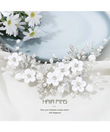 UNICRA Bridal Hair Jewelry - Elegant Silver & Crystal Accessories for Brides Women & Bridesmaids - Buy Online on GoSupps.com