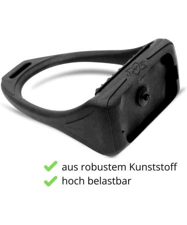 Compositi AMKA Soft Reflex Plastic Stirrup - Black Wide Non-Slip with Flexible Tread for Superior Performance | International Shipping Available - Buy Online on GoSupps.com