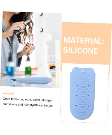 Heat Resistant Hair Curler & Flat Iron Holder Bag | Insulation Pouch for Travel & Storage | 20x10cm Blue - Buy Online on GoSupps.com