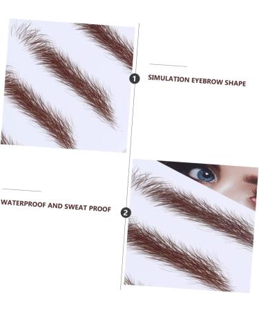 Beavorty 4pcs Eyebrow Stickers Blush Makeup 6d Black Eyebrow Sticker Water Transfer Eyebrow Sticker Stencil - Buy Online on GoSupps.com