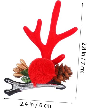minkissy 2 Pairs Christmas Hair Clips Women Hair Accessory Girls Christmas Barrette Party Hair Ornaments Kids Hairpin Cute Hair Clips Hair Decoration Hair Accessories Abs Child - Buy Online on GoSupps.com