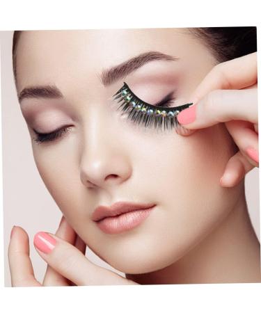 minkissy 30 Pairs Diamond False Eyelashes Fake Eyelashes Natural Exaggerated Eyelashes Cosplay Eyelash False Lashes Natural Manga Lashes Chemical Fiber Hard Stem Decorate With Diamond - Buy Online on GoSupps.com