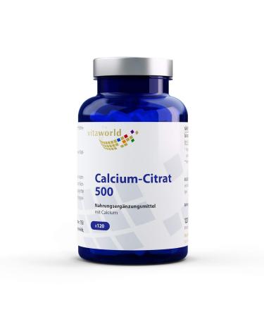 Pack of 3 Calcium Citrate 500 3 x 120 Capsules Made in Germany