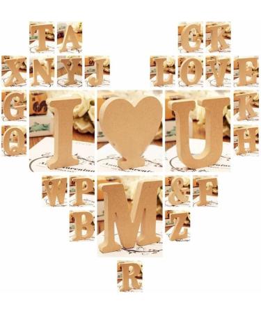 Freeas Decorative Wood Letters - Alphabet Wall Decor for Kids Baby Names Weddings & Parties - 26 Hanging Wooden Letters (A) for Girls' Bedrooms - Buy Online on GoSupps.com