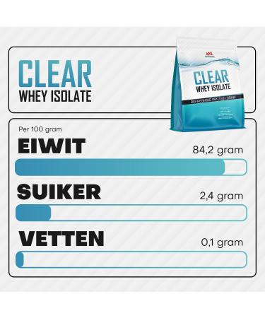 XXL Nutrition Clear Whey Isolate 84 Protein Protein Lemonade Protein Shakes Protein Powder Various Flavors Ice tea Peach 1000 grams 40 shakes Peach 1000 grams - Buy Online on GoSupps.com