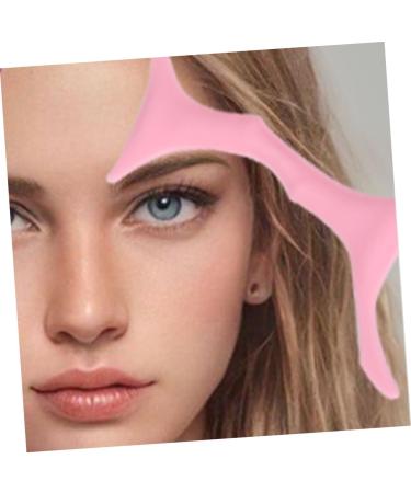 POPETPOP brow makeup supplies eyebrow template brow guide template brow shaping stencil brow stencil eyebrow shaper eyebrow guide stencil makeup stencil USB beauty tools Silica gel 17.3x5.9cm Pink - Buy Online on GoSupps.com
