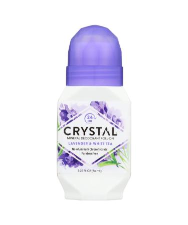 Crystal Mineral Deodorant Roll-On Lavender & White Tea 2.25 oz (Pack of 2) - Buy Online on GoSupps.com