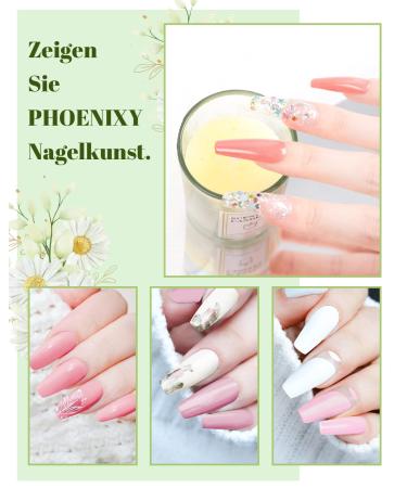 Phoenixy 9-Color Poly Nail Gel Kit - Nail Extension Starter Set with Manicure Tools | Perfect Gift for Women - Buy Online on GoSupps.com