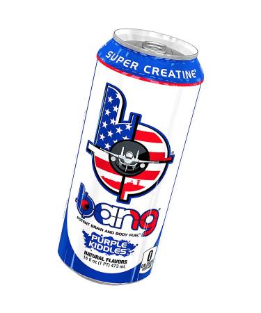 Bang Energy Drink with CoQ10 & Creatine Purple Kiddles - 12 Drinks, 16 Fl Oz. Each - Buy Online on GoSupps.com