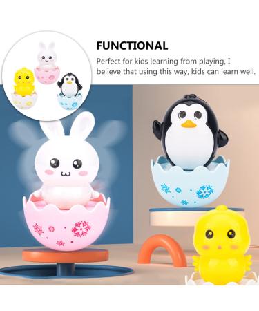 Toddmomy 3-in-1 Baby Rattles & Sozy Toys - Colorful Plastic Tumbler Attachments for Infants | International Shipping Available - Buy Online on GoSupps.com