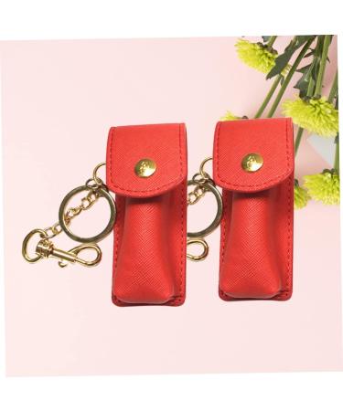 SHERCHPRY 4 Pcs Organizer Bag Set | Lip Balm Holder & Keychain Case | Compact Storage Solutions - Red - Buy Online on GoSupps.com