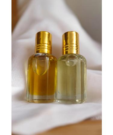 Ameer-Al-Oudh Combo Pack of Mogra And Chandan Ittar/Attar Each 12 ml Long Lasting For Men And Women Extreme Long Lasting | Perfume Oil | Attar Oil | Alcohol-Free | Vegan & Cruelty-Free (24 ML Total)